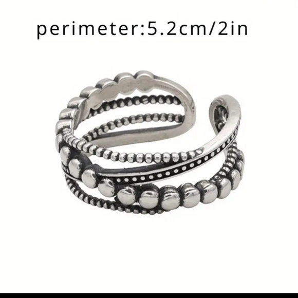 New! Silver RESIZABLE ring - Picture 4 of 6